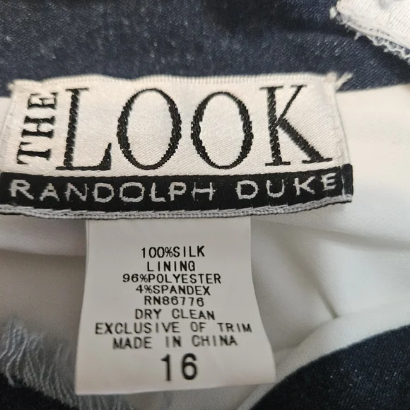 Randolph Duke V Neck Ivory Chiffon Blouse Size Large - Picture 8 of 10